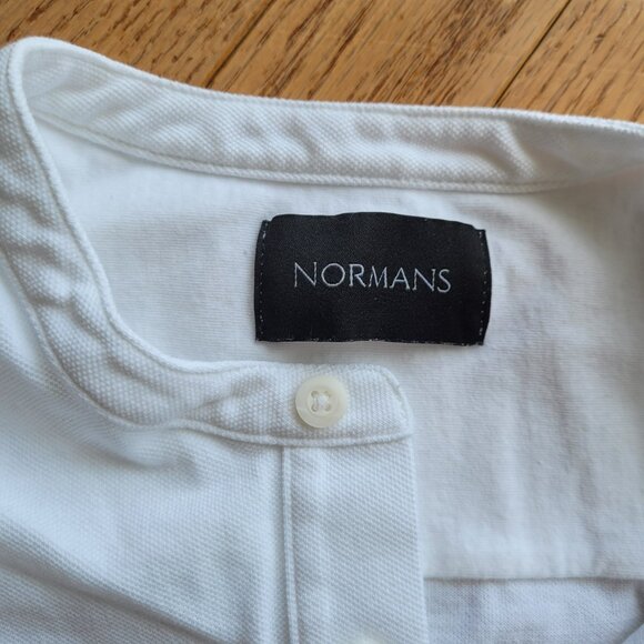 White Long Sleeve Henley Shirt - Picture 3 of 12